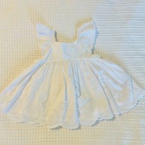 Gap baby eyelet flutter top.